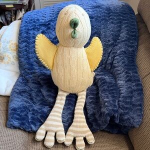 Pottery Barn Kids Baby Chick Cable Knit Plush